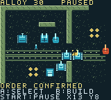 Crawler: Broken Signal strategy battlefield on Game Boy Color